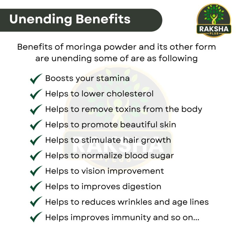 Raksha Plus Moringa Powder(250gm) - Image 7