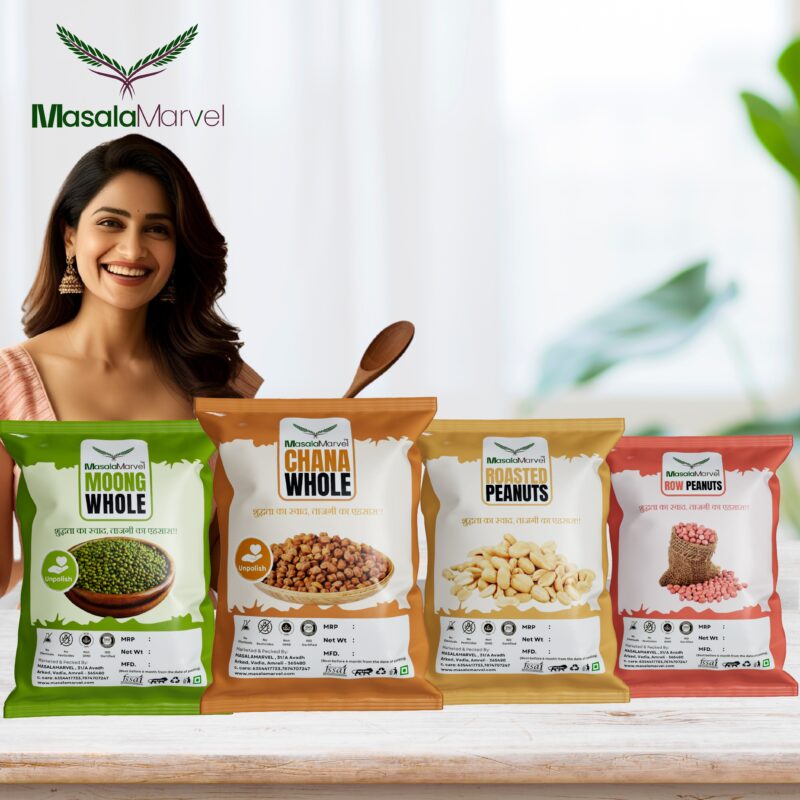 Masala Marvel Roasted Peanuts - 1kg | Fresh & Natural | Protein-Rich Healthy Snack - Image 3