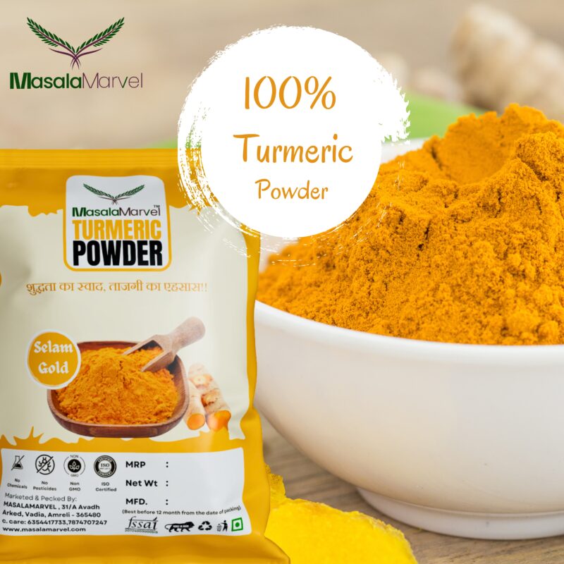 Masala Marvel Turmeric Powder - 500gm | Selam Gold | Pure & Aromatic Haldi - Image 4