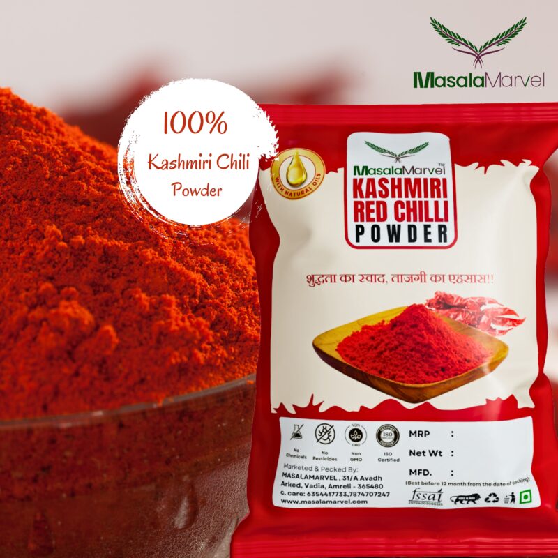 Masala Marvel Kashmiri Chilli Powder - 500gm | Mild & Vibrant Lal Mirch - Image 4