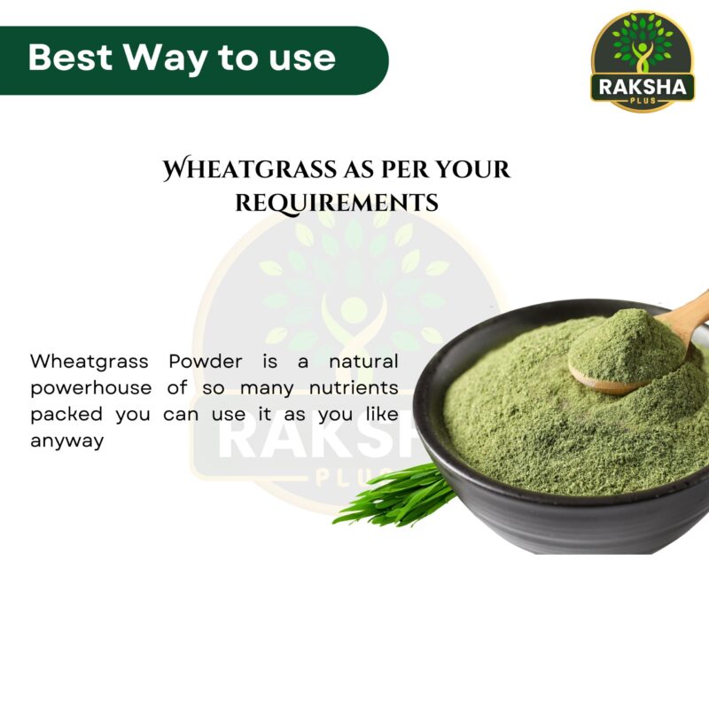 Raksha Plus Wheatgrass Powder-250gm - Image 8