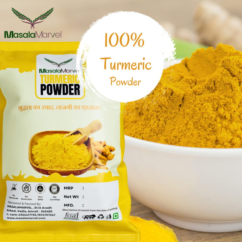 Masala Marvel Turmeric Powder - 500gm | Pure & Aromatic Haldi - Image 4