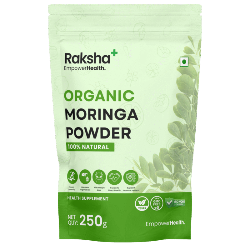 raksha plus organic moringa powder
