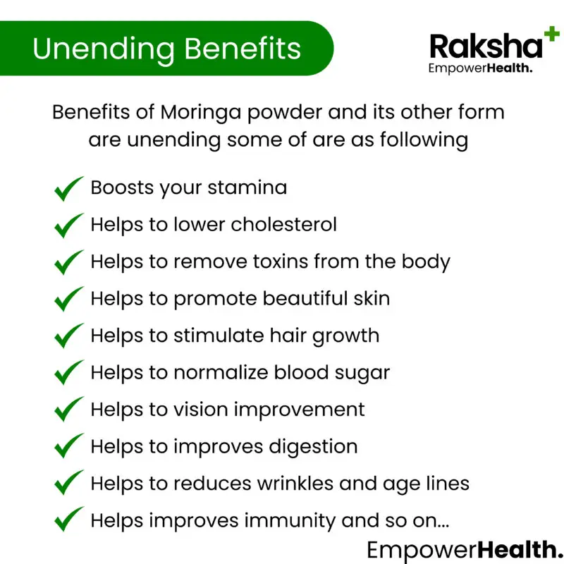 raksha plus organic moringa powder - image 7