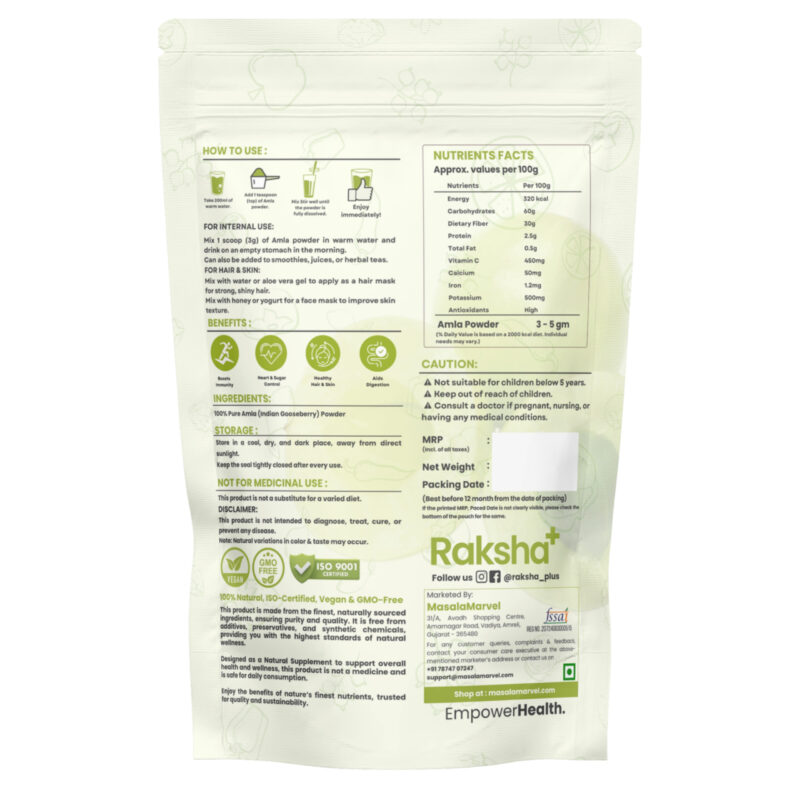 raksha plus organic amla powder - image 2