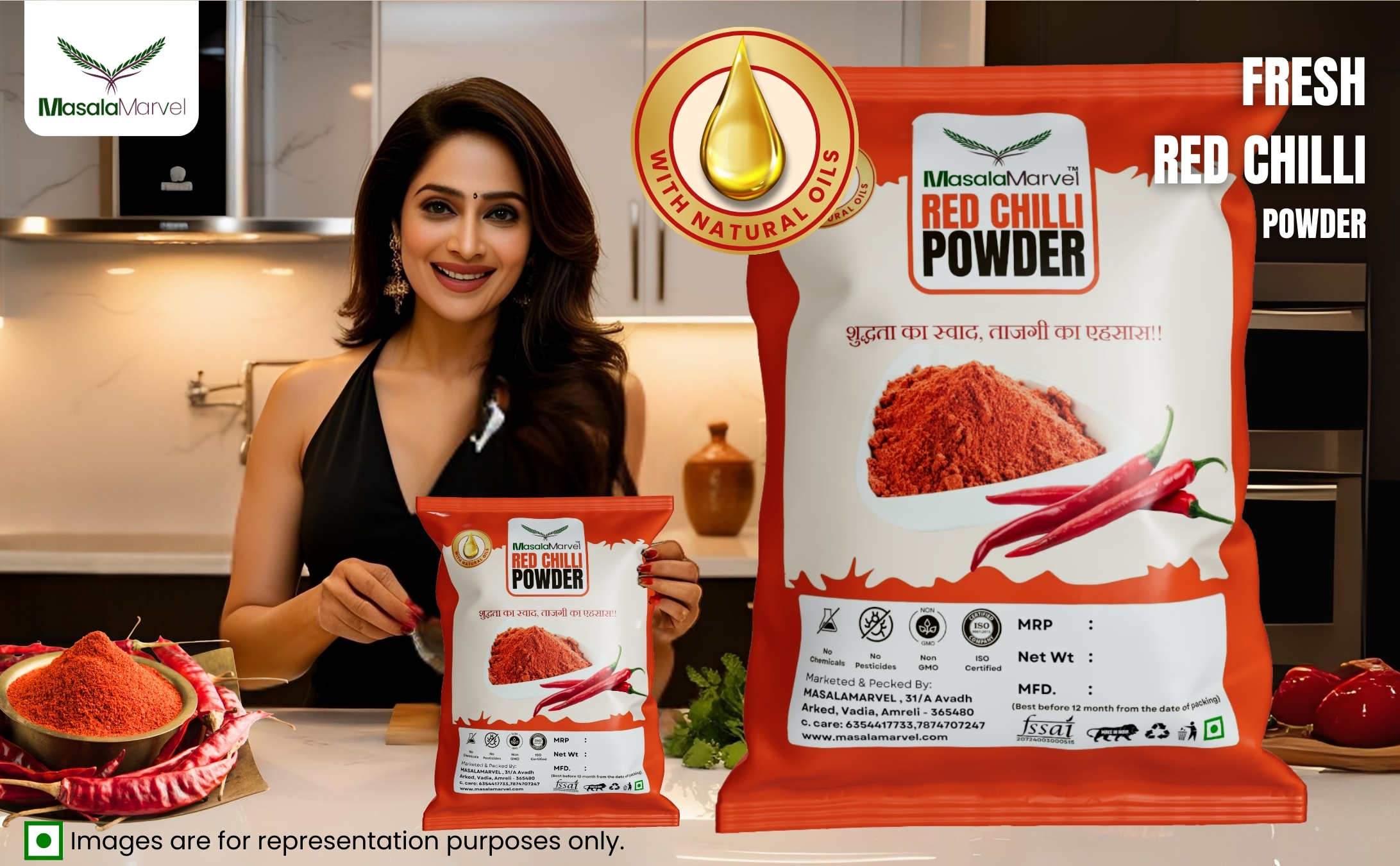 Masala Marvel Red Chilli Powder tata Samarpan red chilli