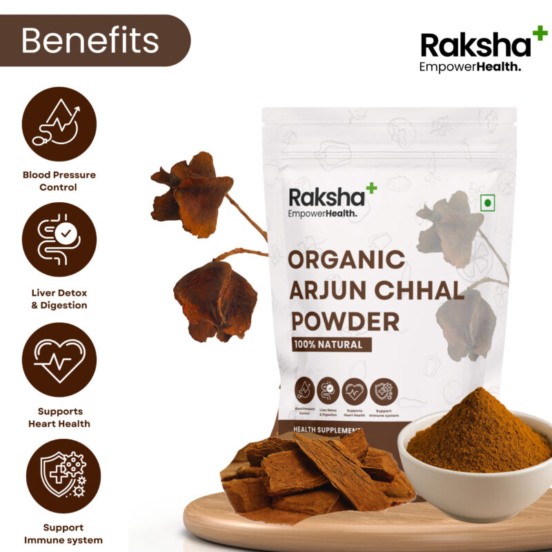 raksha plus organic arjun chaal powder 500gm - image 3