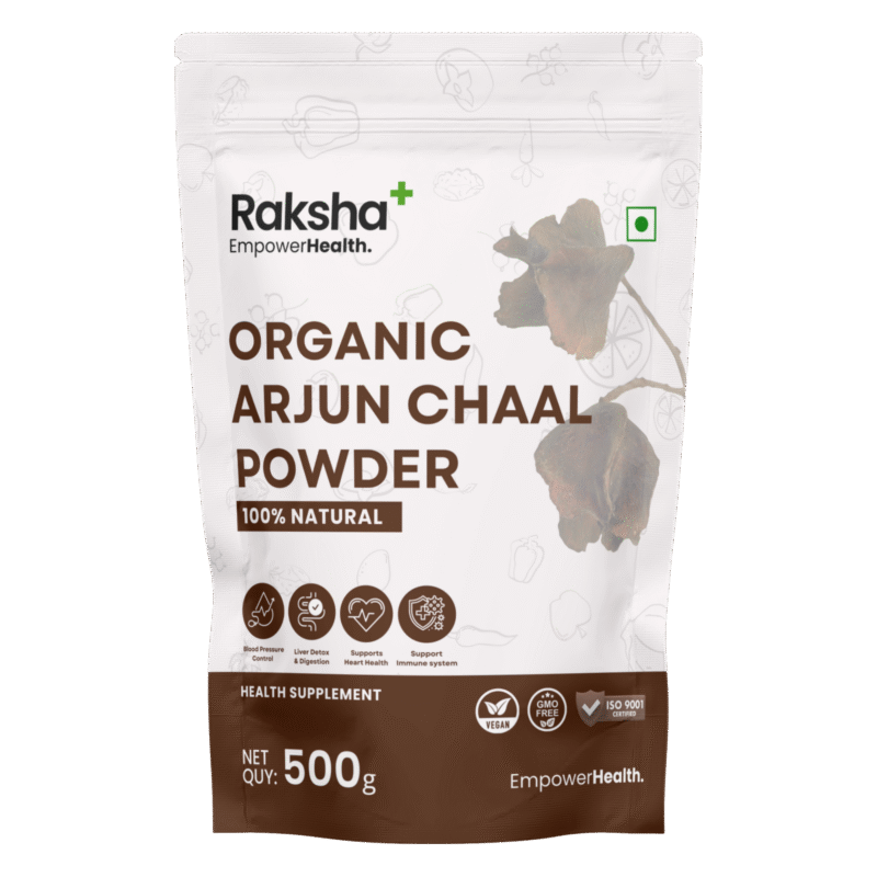 raksha plus organic arjun chaal powder 500gm