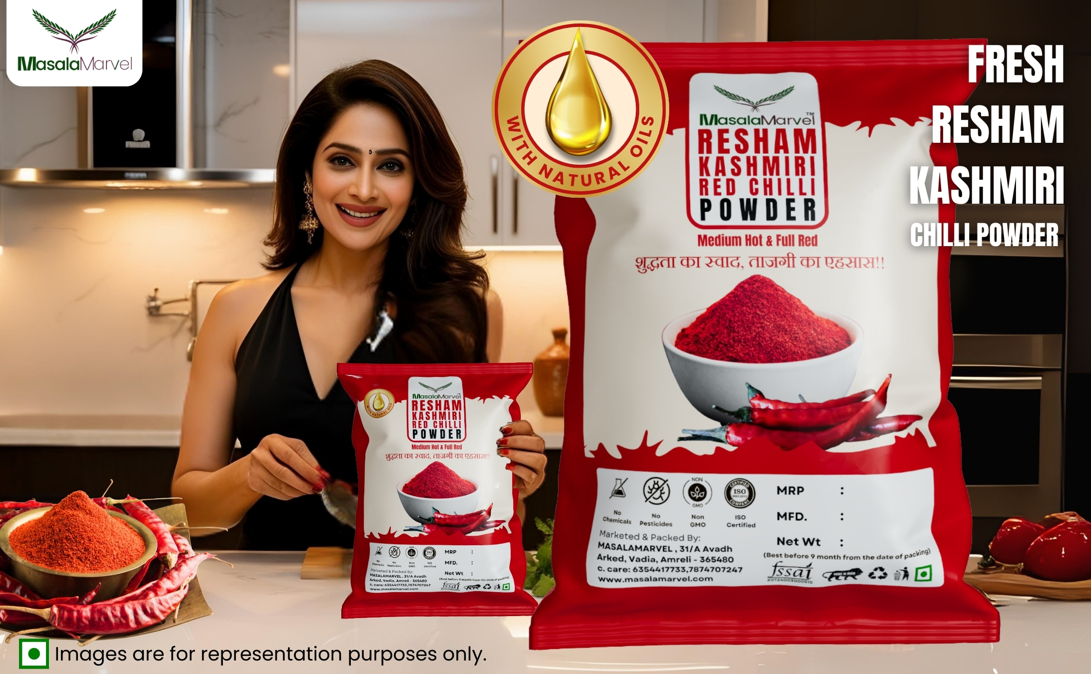 resam kashamiri Red chilli Powder